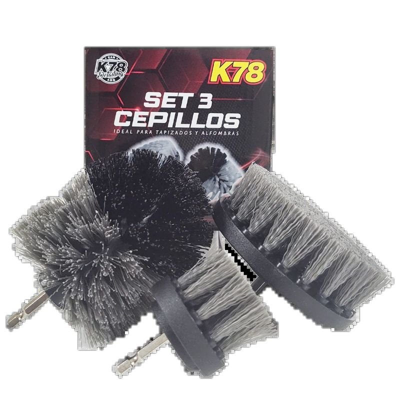 Set 3 Cepillos Tapizados y Alfombras K78 — venta mayorista en Salta